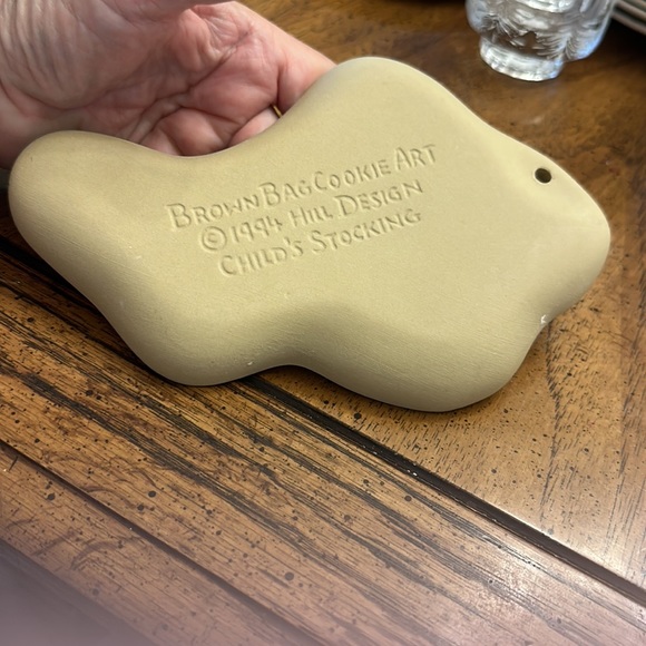 Christmas Brown bag, cookie, art child’s stocking mold. Vintage 1994 hill design - Picture 4 of 5
